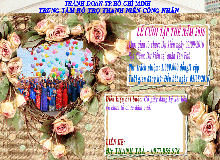 lễ cưới tập thể năm 2016