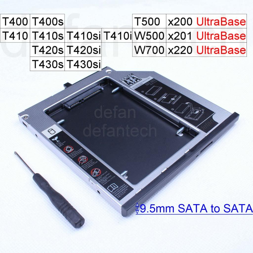 ... Caddy Tray Ultrabay SATA Lenovo ThinkPad T420i T510 W510 T520 | eBay