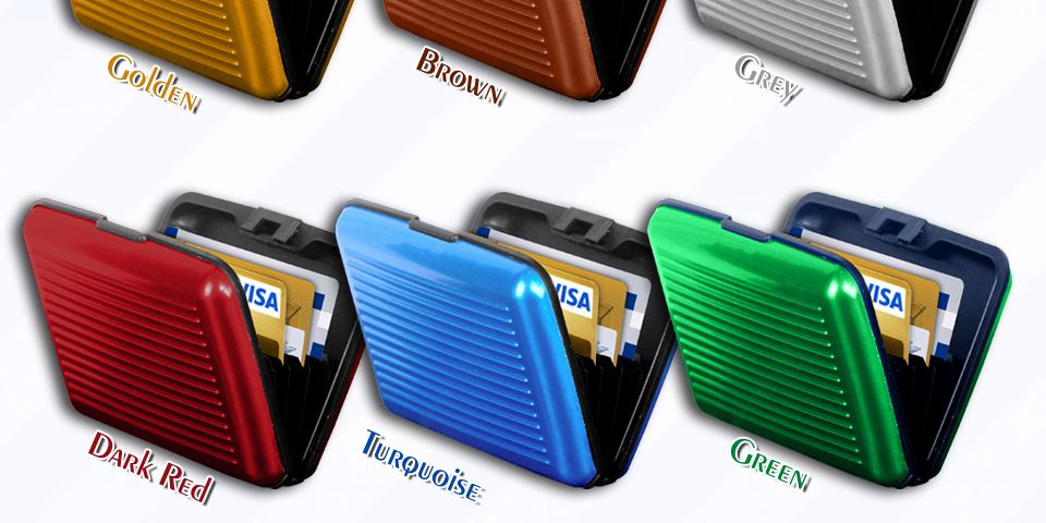 Aluminium Metal Pocket Business Id Credit Card Wallet Holder Waterproof Case Box
