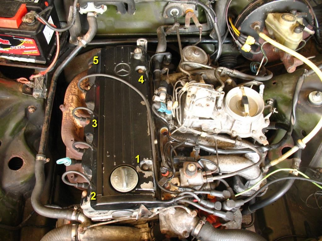 Młotem i kluczem Regulacja zaworów w MB w123, silnik M102