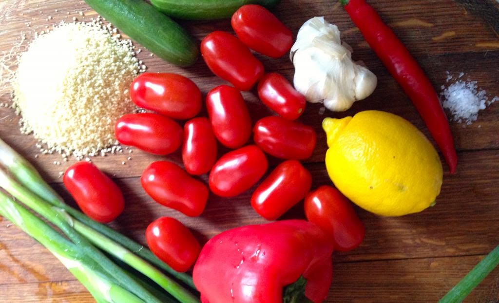 Tabouleh ingredients