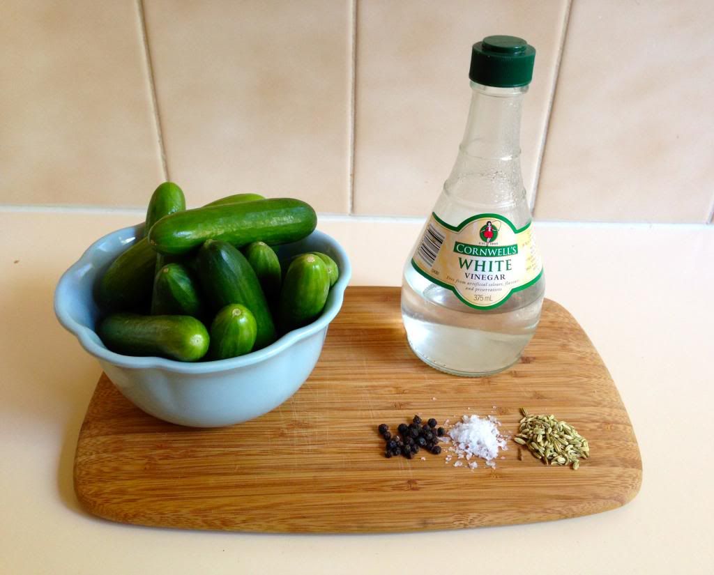 Pickled cucumber ingredients