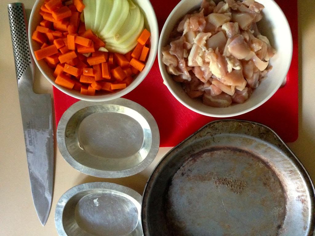 Chicken pot pie ingredients