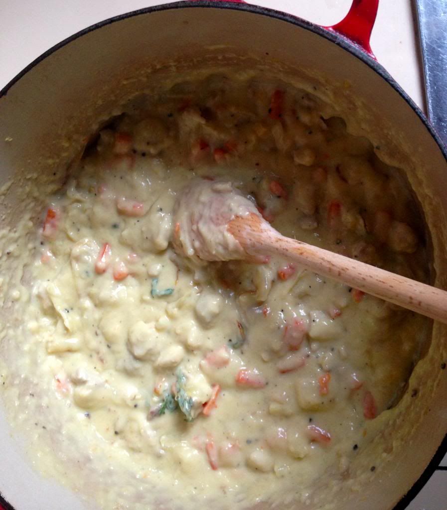 Chicken pot pie filling