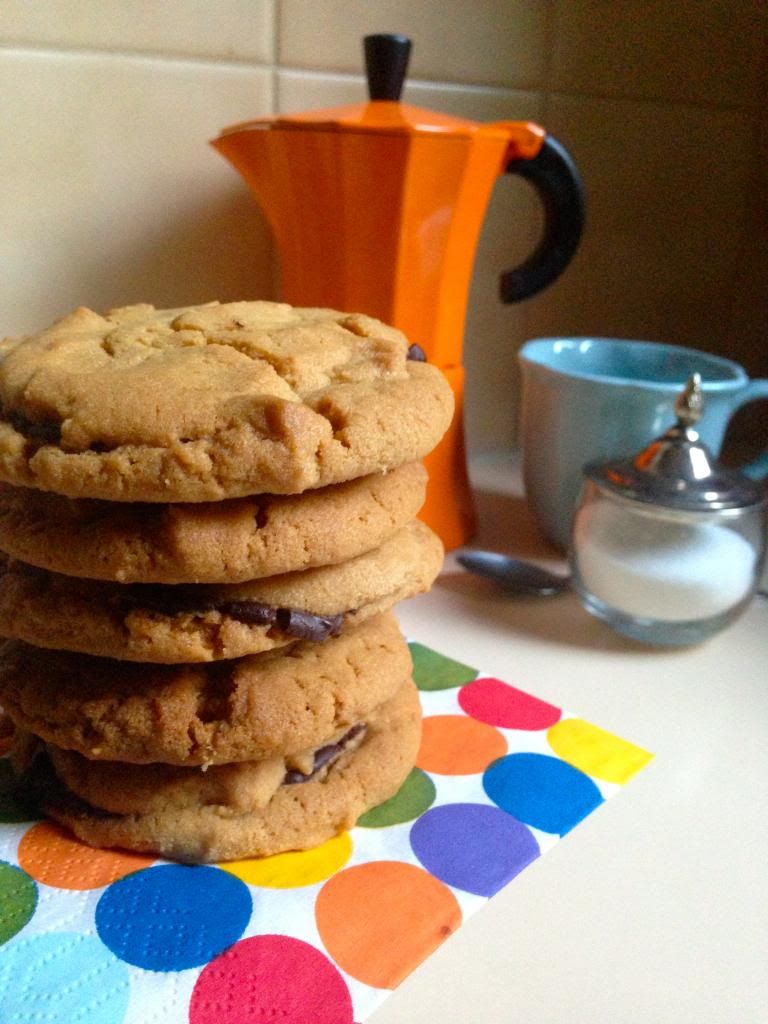 Peanut butter chocolate chip cookies