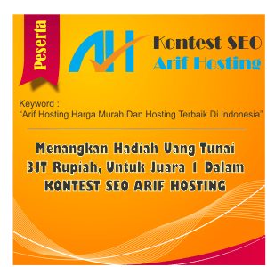 Arif hosting harga murah dan hosting terbaik di Indonesia