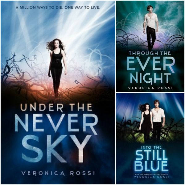 Under the Never Sky trilogy collage