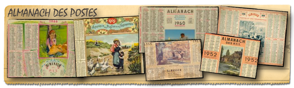CALENDRIER ALMANACH PTT 1968 VAN GOGH le restaurant de la sirène #