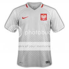 Pologne Euro 2016 maillot domicile