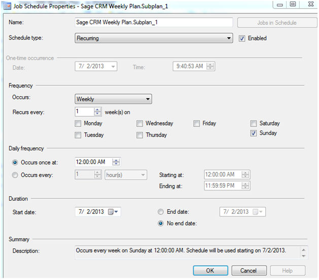 Sage CRM SQL Maintenance